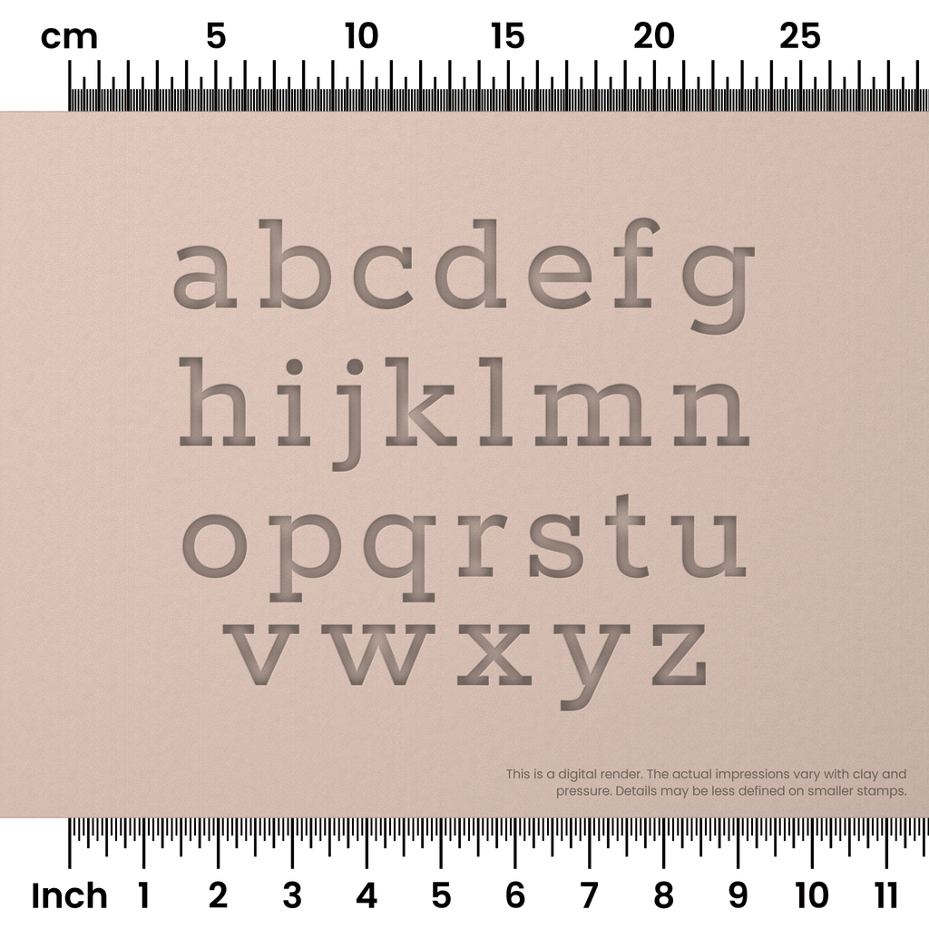 Rokkitt | Lowercase | Alphabet Stamp Sets
