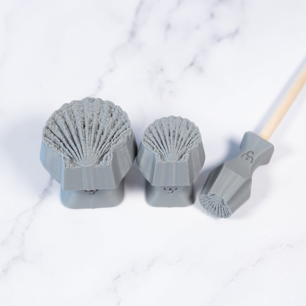 Scallop Shell Stamp - Photo Textured - Style #1