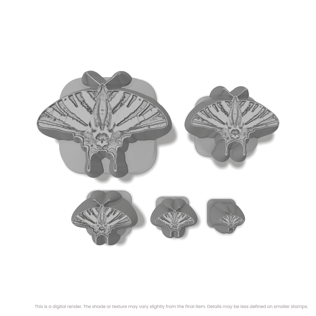 Scarce Swallowtail Butterfly Stamps - Photo Textured