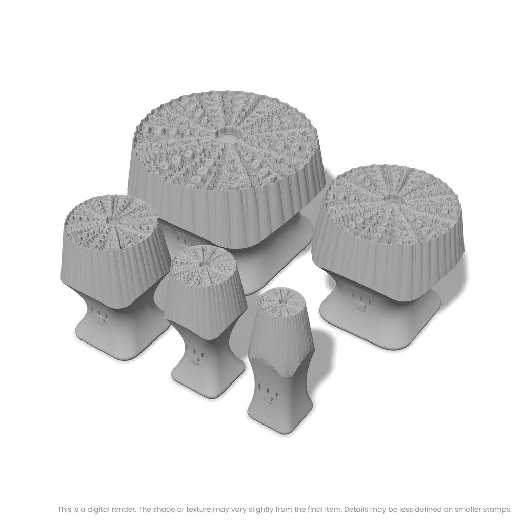 Sea Urchin Stamps - Photo Textured