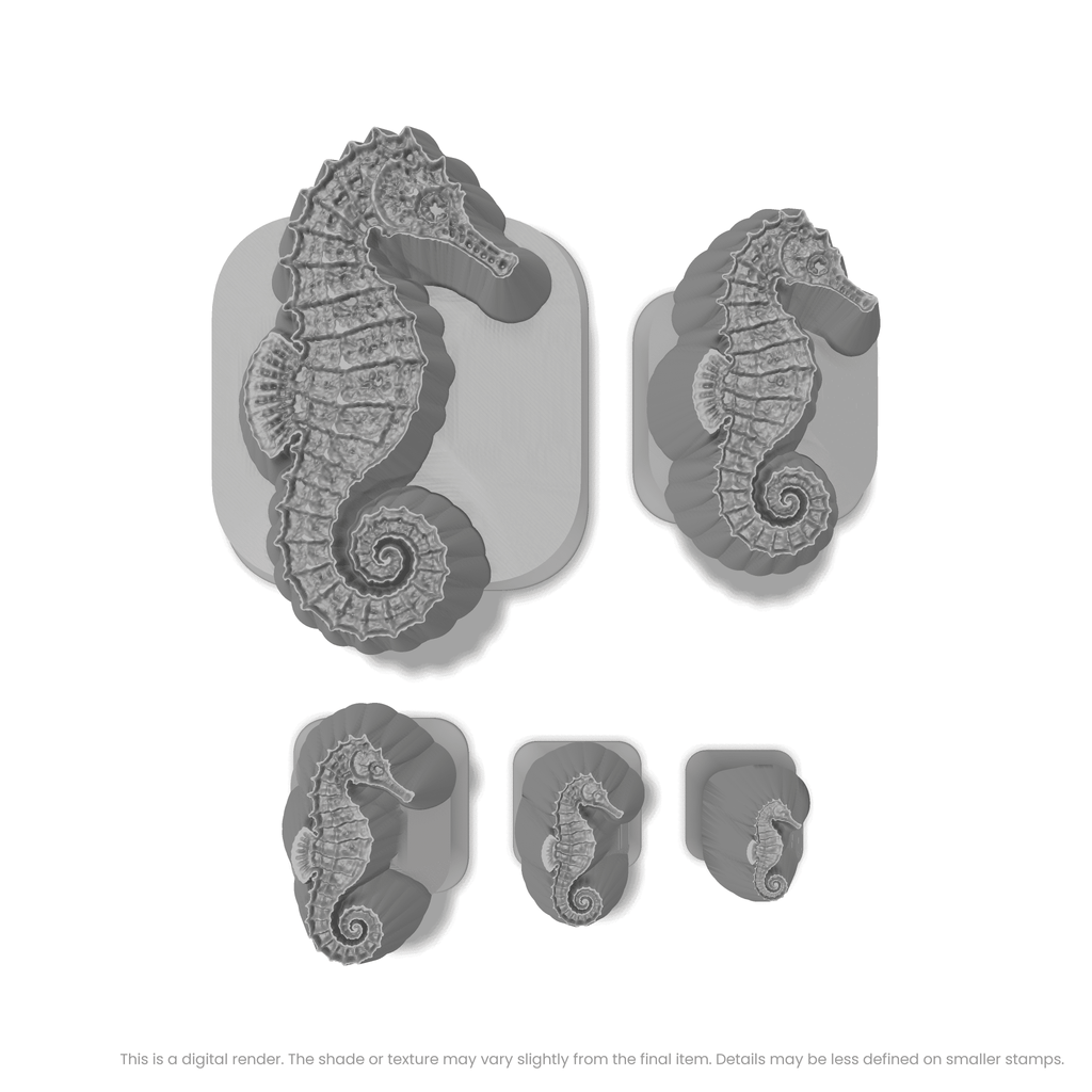 Seahorse Stamps - Photo Textured