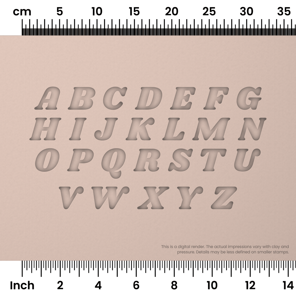 Shrikhand | All Caps | Alphabet Stamp Sets