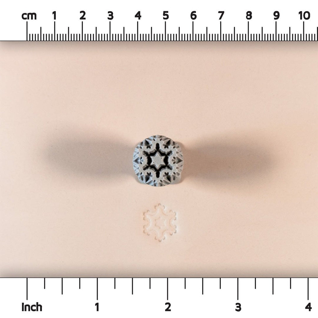 Snowflake Stamps Set of 7 - Six-Sided Snowflakes