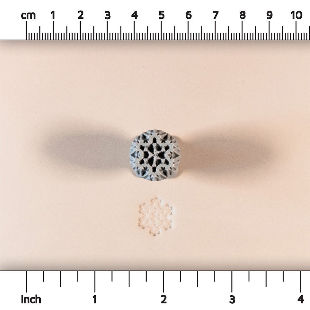 Snowflake Stamps Set of 7 - Six-Sided Snowflakes