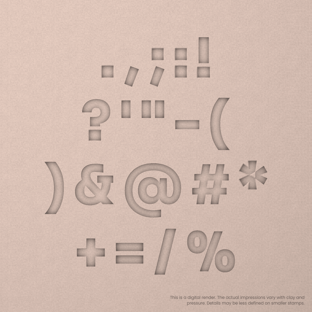 Sora | Font Rail Stamp Sets | Letters, Numbers, and Symbols