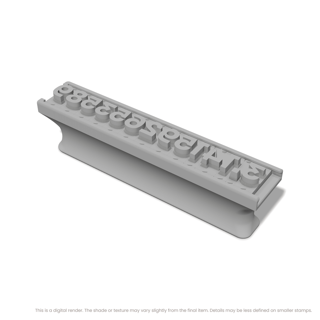 Sora | Font Rail Stamp Sets | Letters, Numbers, and Symbols