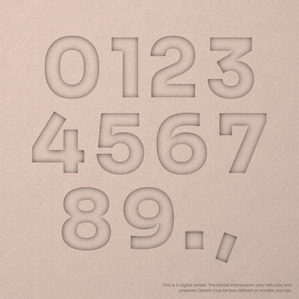 Sora | Font Rail Stamp Sets | Letters, Numbers, and Symbols