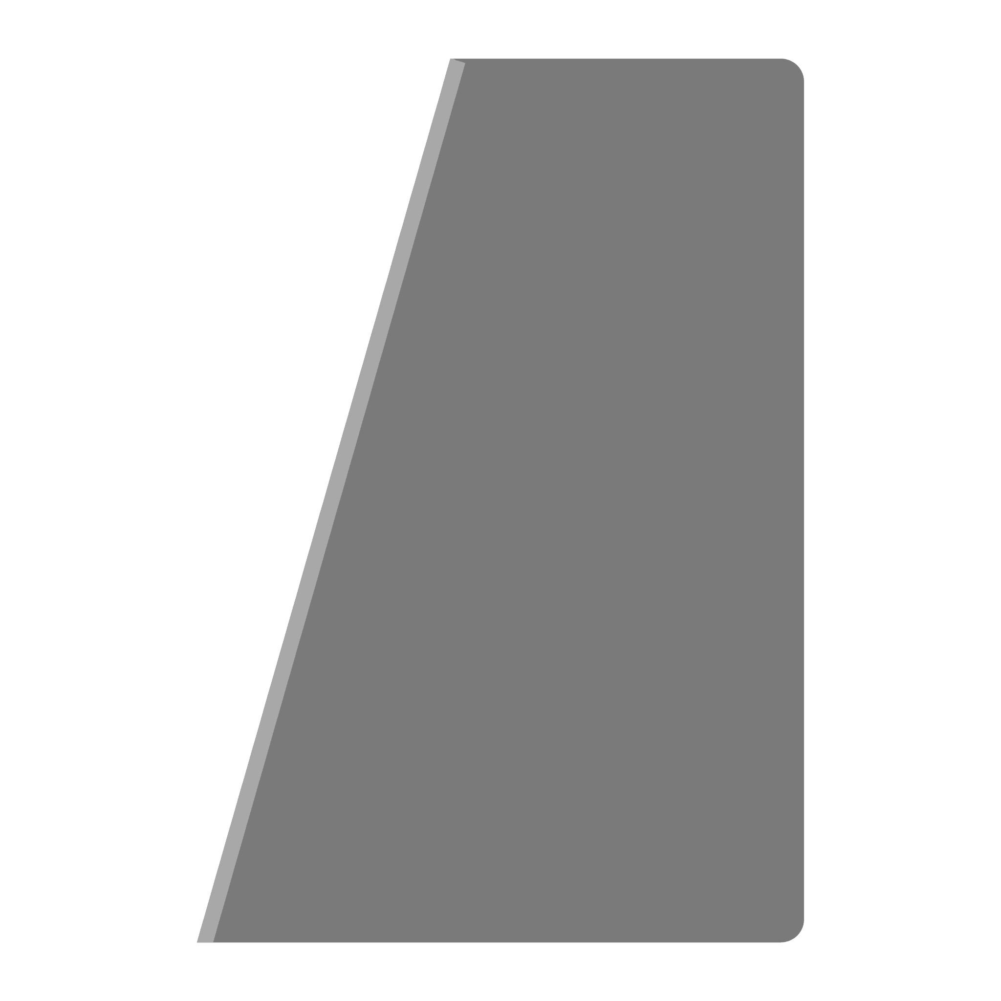 Straight Taper Rib - 16° Angle