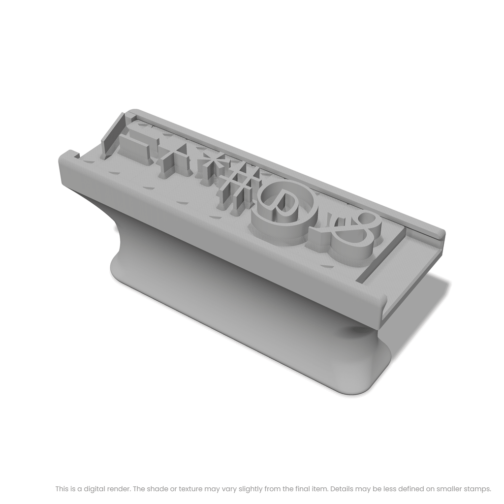 Tinos | Font Rail Stamp Sets | Letters, Numbers, and Symbols