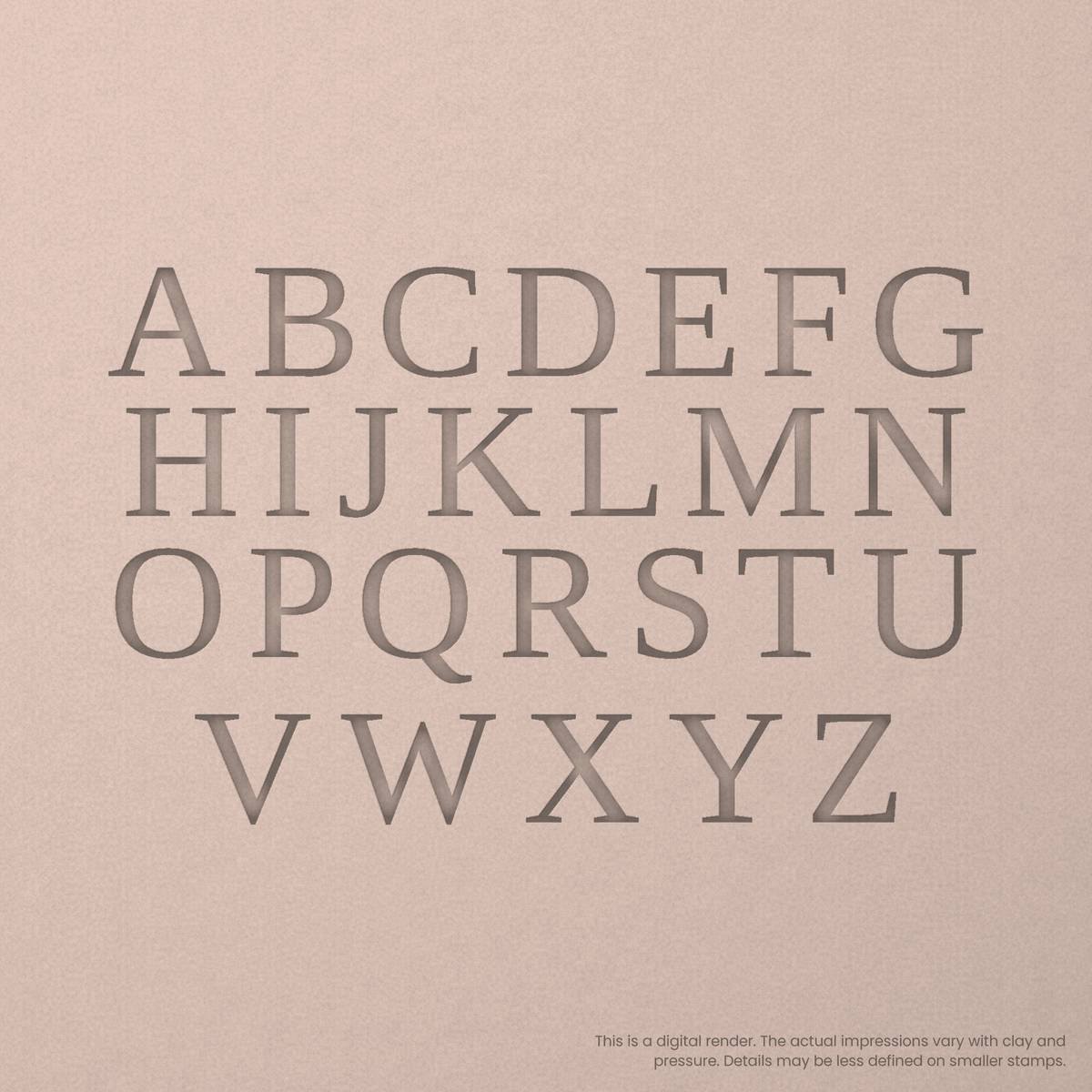 Tinos | Font Rail Stamp Sets | Letters, Numbers, and Symbols