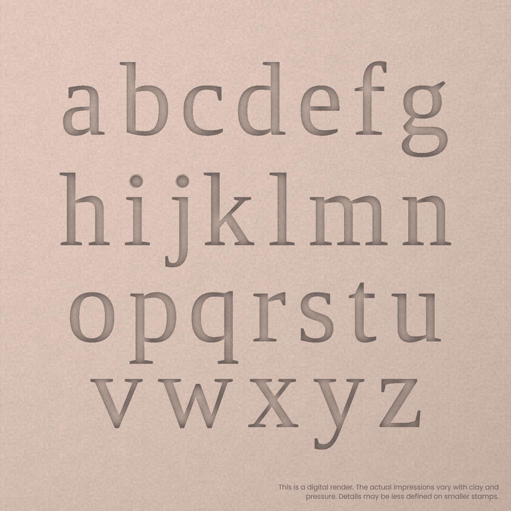 Tinos | Font Rail Stamp Sets | Letters, Numbers, and Symbols