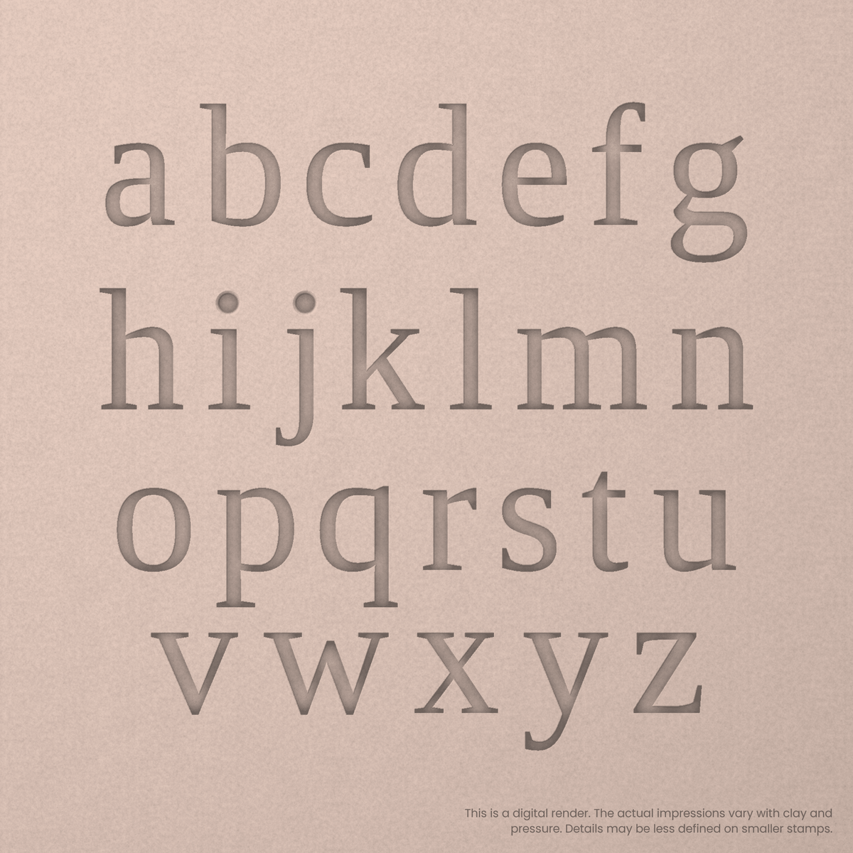 Tinos | Font Rail Stamp Sets | Letters, Numbers, and Symbols
