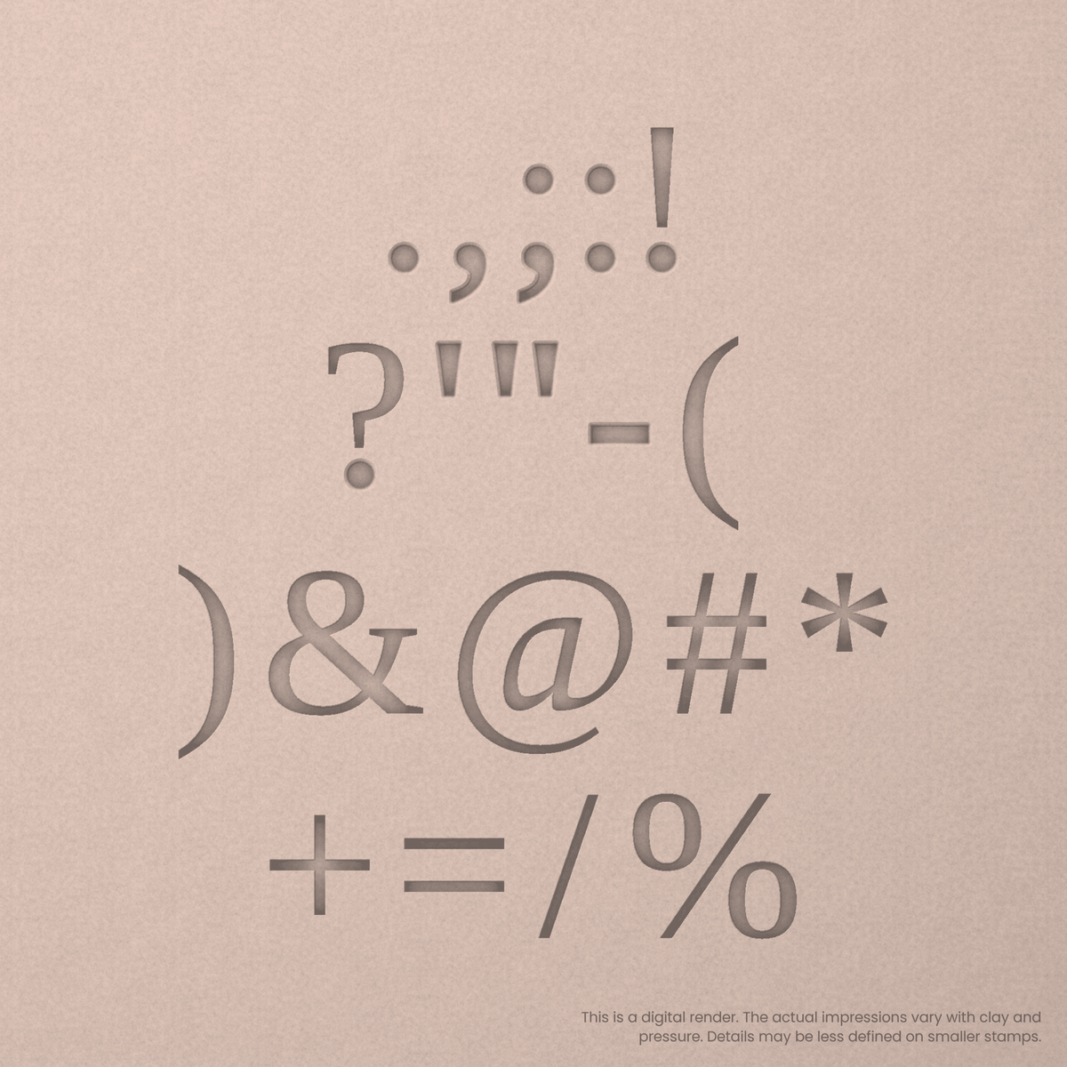Tinos | Font Rail Stamp Sets | Letters, Numbers, and Symbols