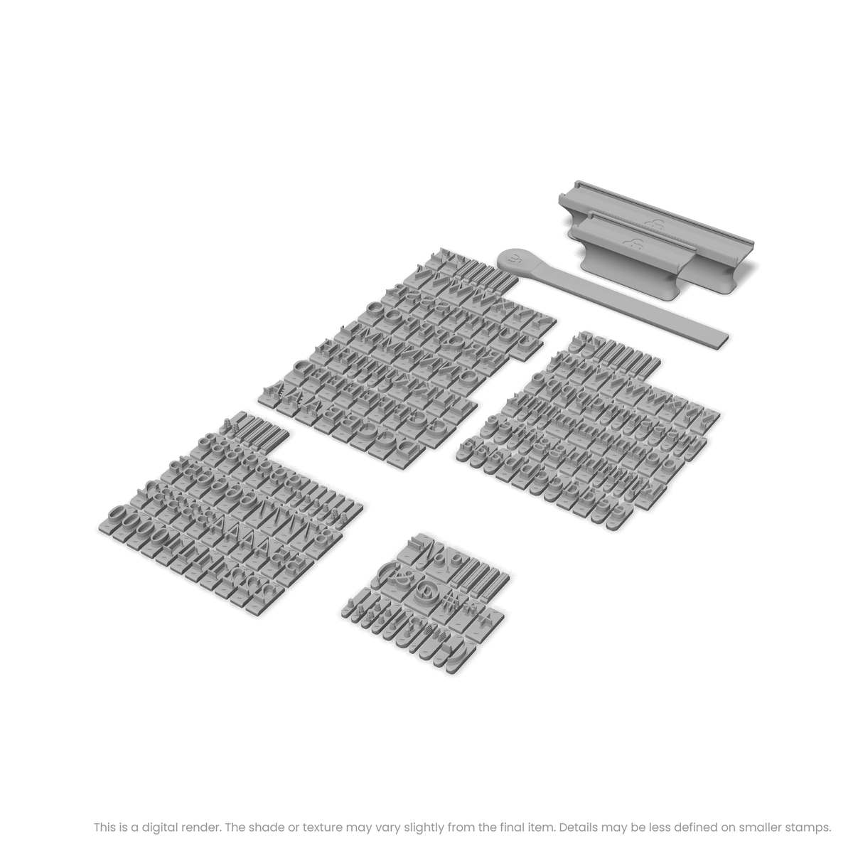 Tinos | Font Rail Stamp Sets | Letters, Numbers, and Symbols