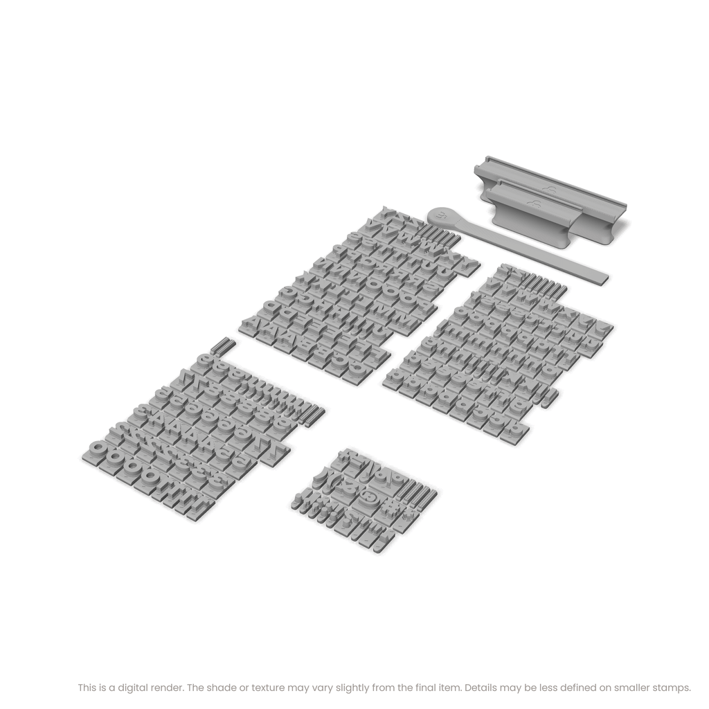 Unbounded | Font Rail Stamp Sets | Letters, Numbers, and Symbols