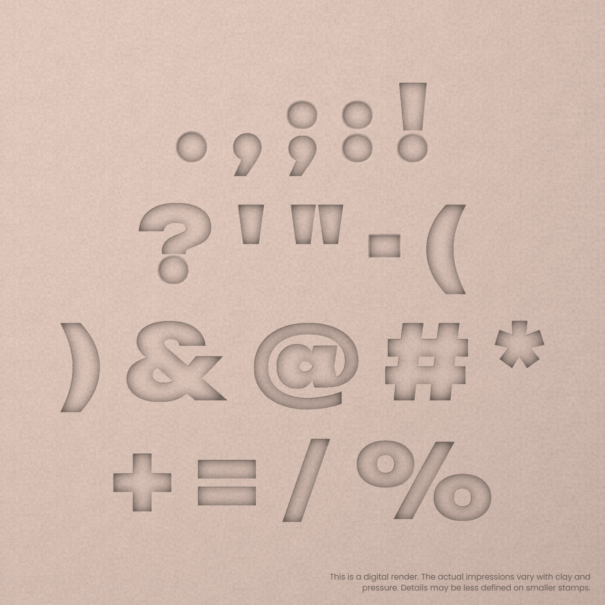 Unbounded | Font Rail Stamp Sets | Letters, Numbers, and Symbols