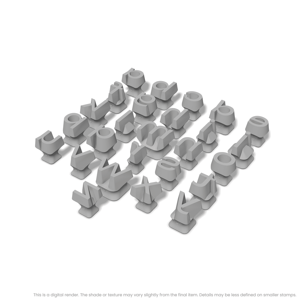 Unbounded | Lowercase | Alphabet Stamp Sets