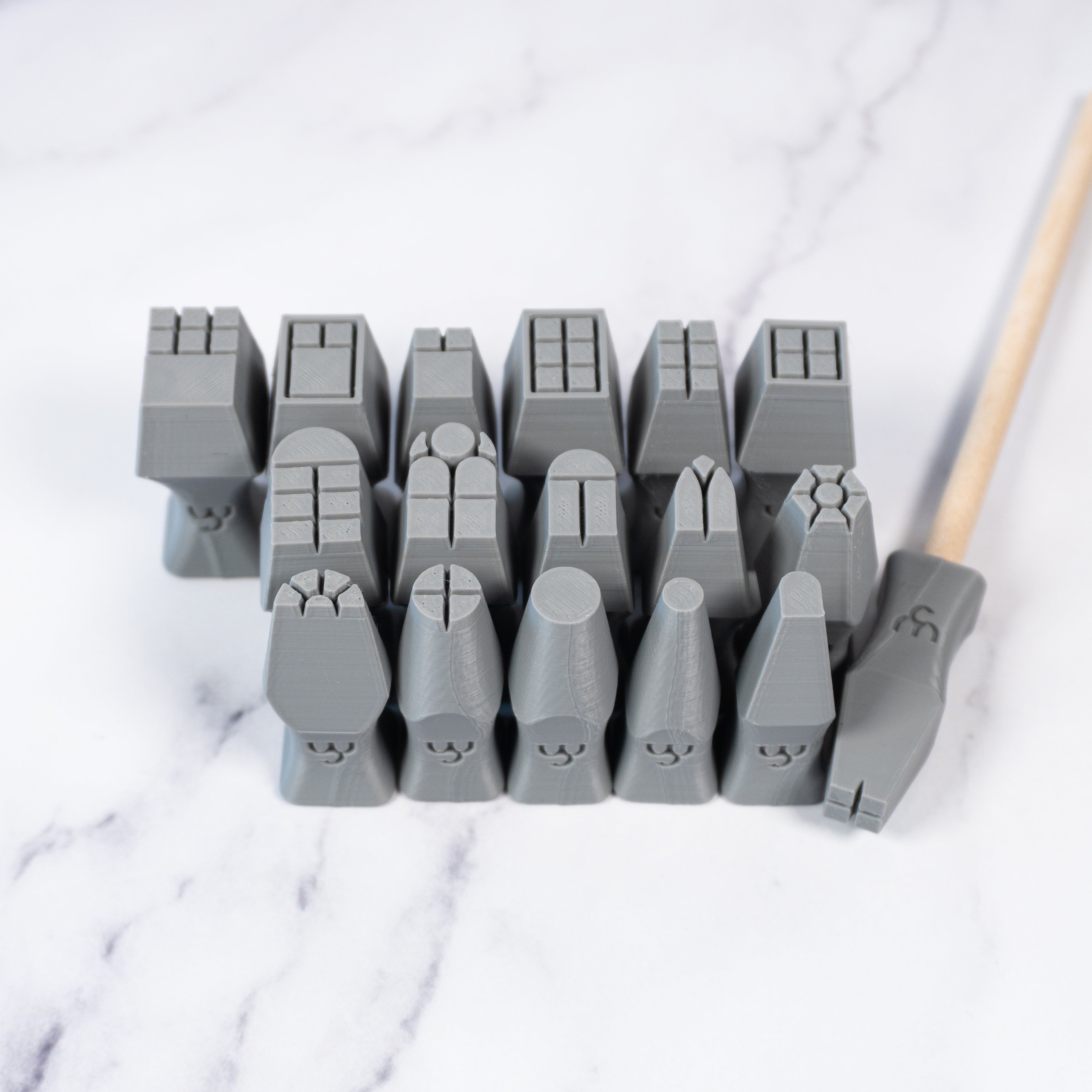 Window Stamp Set of 17